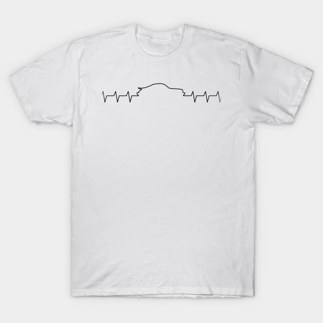 Air-cooled Heartbeat T-Shirt by Randomart